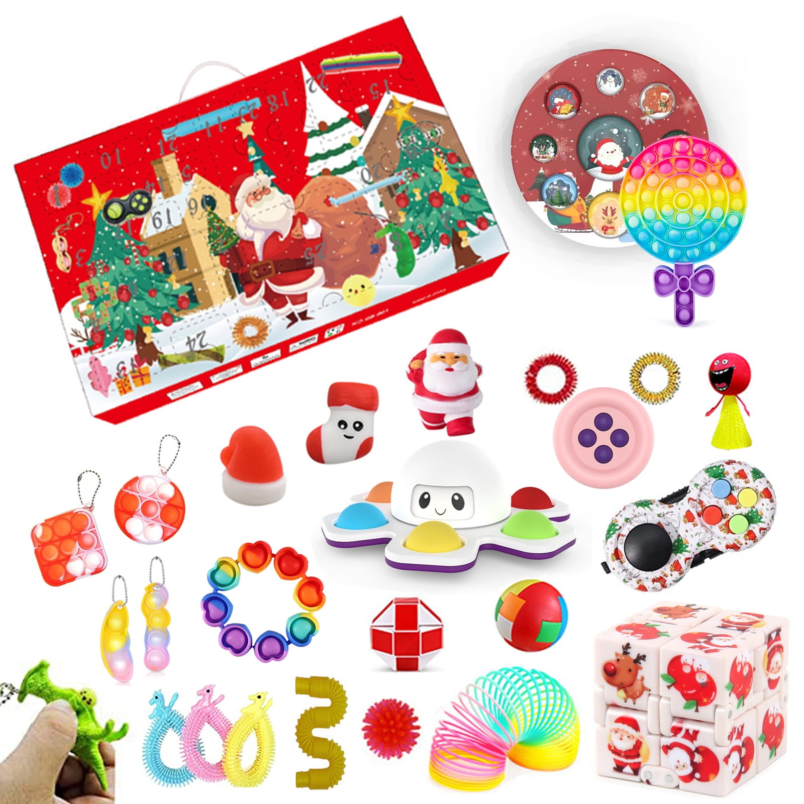 DELUXE Christmas Advent Calendar 24 Premium Fidgets Kaiko, 48 OFF