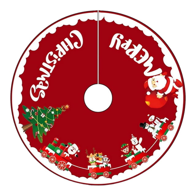 Falda para árbol de Navidad, suministros para faldas de árbol de Navidad, base decorativa para bricolaje, Navidad Estilo B