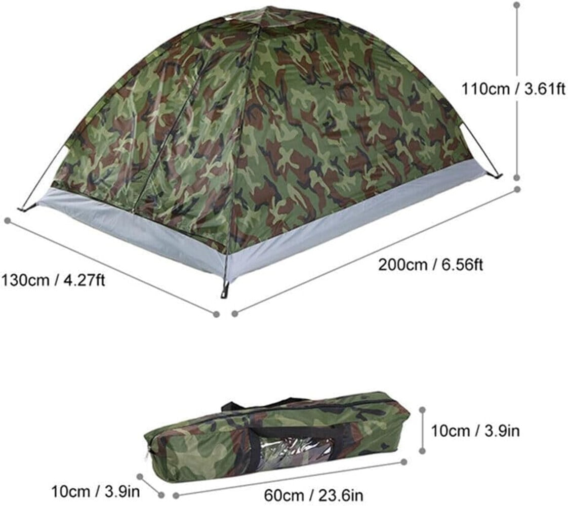 COSTYLE Camping Tent 2 Person, Waterproof Backpacking Hiking Camping Tent, Portable Dome Tents for Sun Shelter Folding 6.6ft