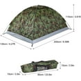 thumbnail image 3 of COSTYLE Camping Tent 2 Person, Waterproof Backpacking Hiking Camping Tent, Portable Dome Tents for Sun Shelter Folding 6.6ft, 3 of 5