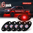 thumbnail image 1 of Ciachd 6Pods LED Rock Lights Red Neon Underglow Light for Car Truck ATV UTV SUV Jeep Boat Underbody Glow Trail Rig Lamp Waterproof, 1 of 7