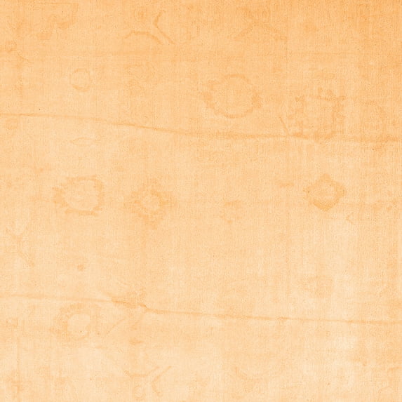 Ahgly Company Indoor Square Oriental Orange Traditional Area Rugs, 5' Square
