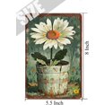 thumbnail image 5 of White Sunflower Farmhouse Kitchen Vintage Metal Tin Signs, Flower Aluminum Sign, Decorative Tins for Bedroom Living Room Bathroom Cafes Bar Club Wall Decor, Tin Garden Sign 5.5x8 Inches, 5 of 6