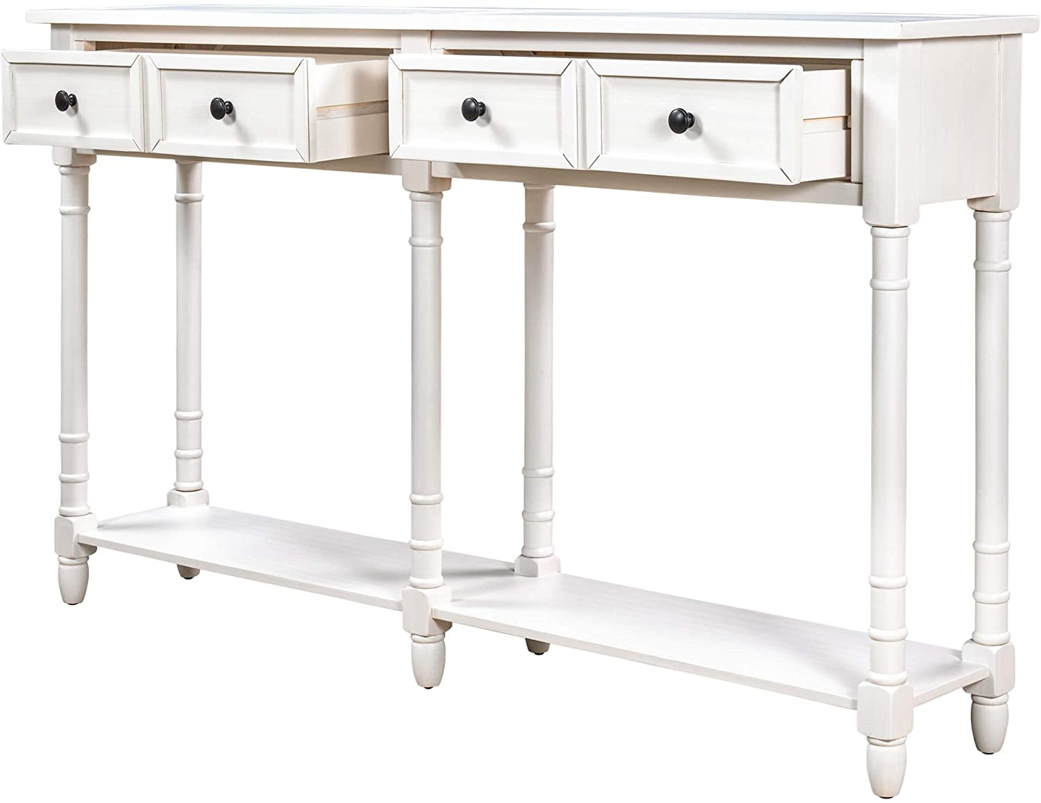 Harper & Bright Designs Retro Console Table Sofa Table for Entryway with Drawers and Shelf Living Room Table