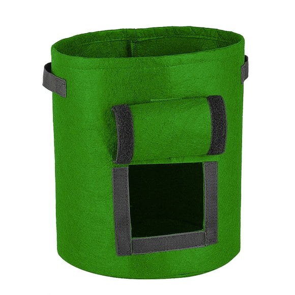 Boovnll Grow Bags, Thickened Heavy Duty Non-Woven Potato Grow Bags with Handles, Reusable Garden Plant Bags for Garden, Terrace, Farm, Vegetables, Grains, Fruit, Grow Bag