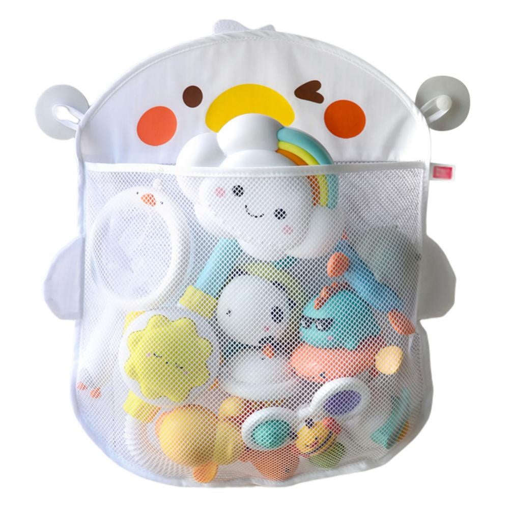 Mesh Bath Toy Organizer + 4 Ultra Strong Hooks ,Bathtub Toy Holder ...