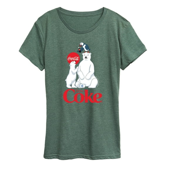 Coca-Cola - Polar Bears And Puffin - Women's Short Sleeve Graphic T-Shirt