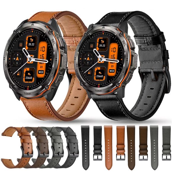 Leather Strap Watchband for KOSPET TANK T3 Ultra Smart Wriststrap Quick Releas Bracelet for KOSPET TANK T3 Watch Accessories