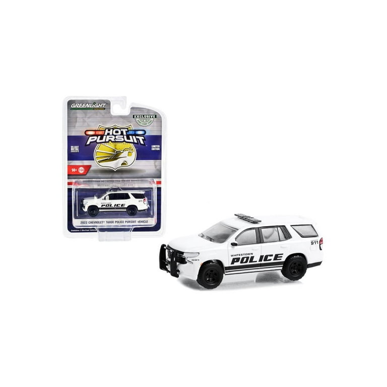 2022 Chevy Tahoe Police Pursuit Vehicle, White - Greenlight 2022 Chevy Tahoe Police Pursuit Vehicle, White - Greenlight