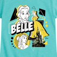 thumbnail image 3 of Disney Princess - Belle Pop  - Toddler & Youth Girls Short Sleeve Graphic T-Shirt, 3 of 5