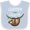 Blue and White, variant on Inktastic Grampy Loves Me Cute Sloth and Baby Boys or Girls Baby Bib