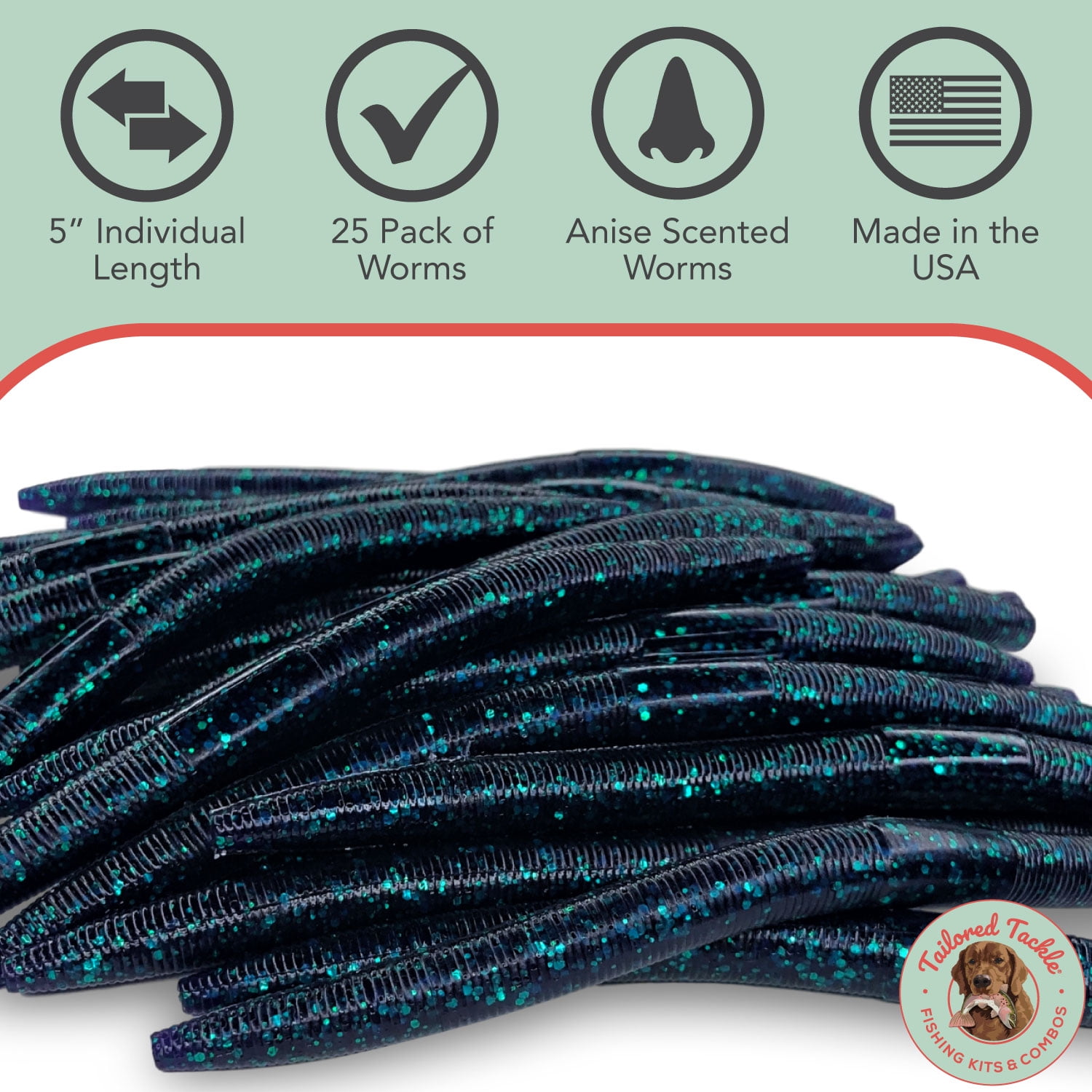 Fresh Baitz 5 Worm (5 Pack) – Custom Tackle Supply