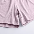 thumbnail image 4 of Busydd Womens Shorts Plus Size Shorts Casual Solid Color Pajama Shorts Trendy Cotton Elastic Waist Sleep Shorts Baggy Comfy Oversized Summer Shorts Hot Pink 3XL, 4 of 6