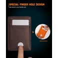 thumbnail image 3 of Tarjetero Wallet RUNBOX de piel delgado con bloqueo RFID, 3 of 6