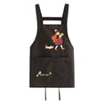 thumbnail image 3 of Lunxisen 4 Pcs Waterproof Kitchen Apron for Adults Cooking Stain Resistant Chef Smock Workwear Home Dining Prep, 3 of 9