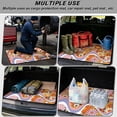 thumbnail image 3 of Jeiento Retro Wave Daisy Car Trunk Mat 29"x39", Scratch Resistant Washable Rear Cargo Liner Boho Floral Car Accessory, 3 of 7