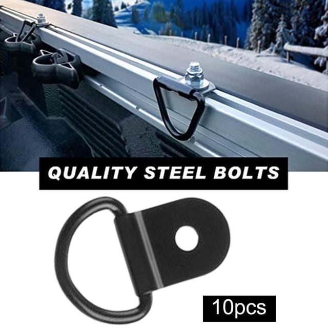 10 Unids Durable Negro Yotijar Ancla de amarre de Acero inoxidable adaptaciónción a vehículos 55 mm