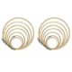 thumbnail image 1 of Juego de aros de bordado de 14 Uds., anillo de aro cruzado circular de bambú de 3,2 pulgadas a 10,2 pulgadas, Compatible con bordado y C, 1 of 5