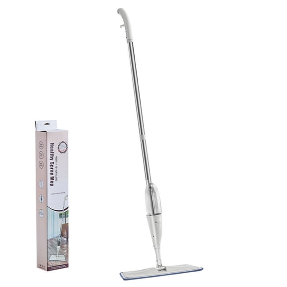 Spray Mop Floor Cleaner with Refillable Bottle No-Hand Wash Design 16" Reusable Pad Dry Wet Swivel Cleaning for Home