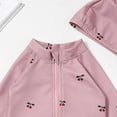 thumbnail image 7 of Gubotare Toddler Bathing Suit Girls Swimsuits One Piece Rash Guard Bathing Suit Long Sleeve Swimwear UPF 50+ Sun Protection with Zipper 3T 4T (Light Purple,3-4 Years), 7 of 7