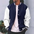 thumbnail image 3 of Yokua Men’s Varsity Baseball Letterman Wool Body Genuine Leather Sleeves Bomber American Style Varsity, 3 of 7