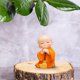 thumbnail image 2 of Figura De Monje Zen, Decoración De Bonsái De Resina, Adorno Para Meditación En El Hogar, Decoración Espiritual De Escritorio, Accesorio Para El Salpicadero Del Coche, 2 of 7