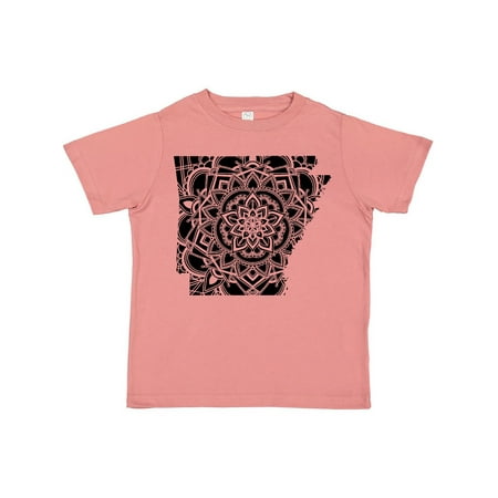 

Inktastic Arkansas Silhouette Mandala Gift Toddler Boy or Toddler Girl T-Shirt