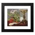 thumbnail image 2 of Anonymous 23x20 Black Modern Framed Museum Art Print Titled - Still Life with Geraniums, Dahlias, Glace Gloves and Jewels, 2 of 5