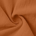thumbnail image 7 of TEAJOPSUU Womens Cotton Blend Dresses Casual V Neck Sleeveless Dresses Button Placket Dresses Relaxed Fit Flowy Sundress Orange, 7 of 7