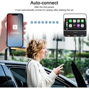 Carplay Wireless Adapter, CarPlay Dongle for Factory Wired CarPlay Cars, 2023 Upgrade Plug & Play Wired Convert Wireless CarPlay, Fast and Easy Use Fit for Cars from 2015 & iPhone iOS 10+