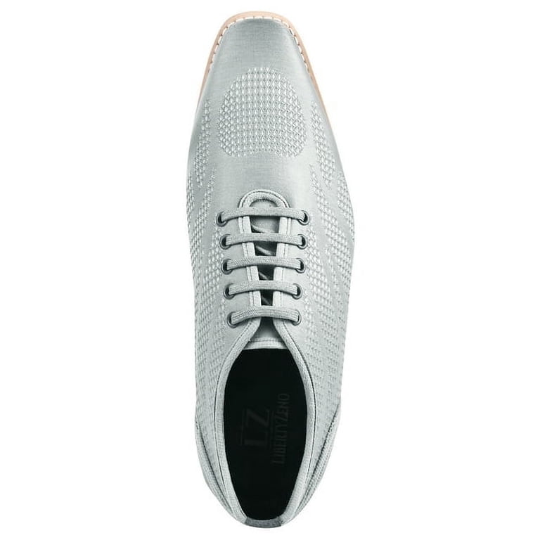 LIBERTYZENO Mens Textile And Suede Leather Lace-Up Casual 