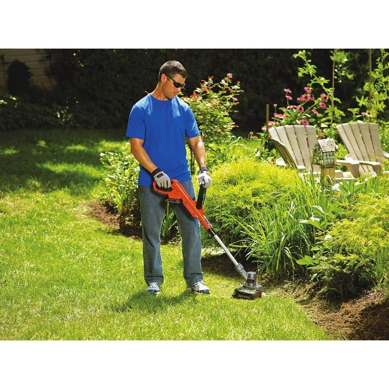 BLACK DECKER LST300 20V MAX Lithium 12 in. Trimmer Edger with PowerDrive Transmission Easy Start Quiet Operation Walmart