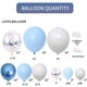 thumbnail image 2 of Arco de globos de cumpleaños azul, kit de guirnalda de globos de macarrón azul, decoraciones de fiesta con globo de látex azul blanco para fiesta de cumpleaños, decoración de boda, 2 of 5