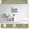 thumbnail image 3 of Kitchen Wall Stickers Home Sweet Home Laurel Leaf Decor Decal Letters 23x19-Inch Black, 3 of 5
