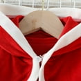 thumbnail image 5 of BULLPIANO Todder Girl Christmas Outfits Sleeveless Tutu Dress with Hood Cape Set Baby Party Fancy Dress 2Pcs Xmas Outfit Set, 5 of 8