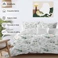 thumbnail image 3 of 3 Piece White Spring Floral Duvet Cover Set Full Size, Microfiber Comforter/Quilt Cover with Corner Ties and 2 Pillowcases, Pastoral Flowers Watercolor All Season Soft Bedding with Zipper Closure, 3 of 8