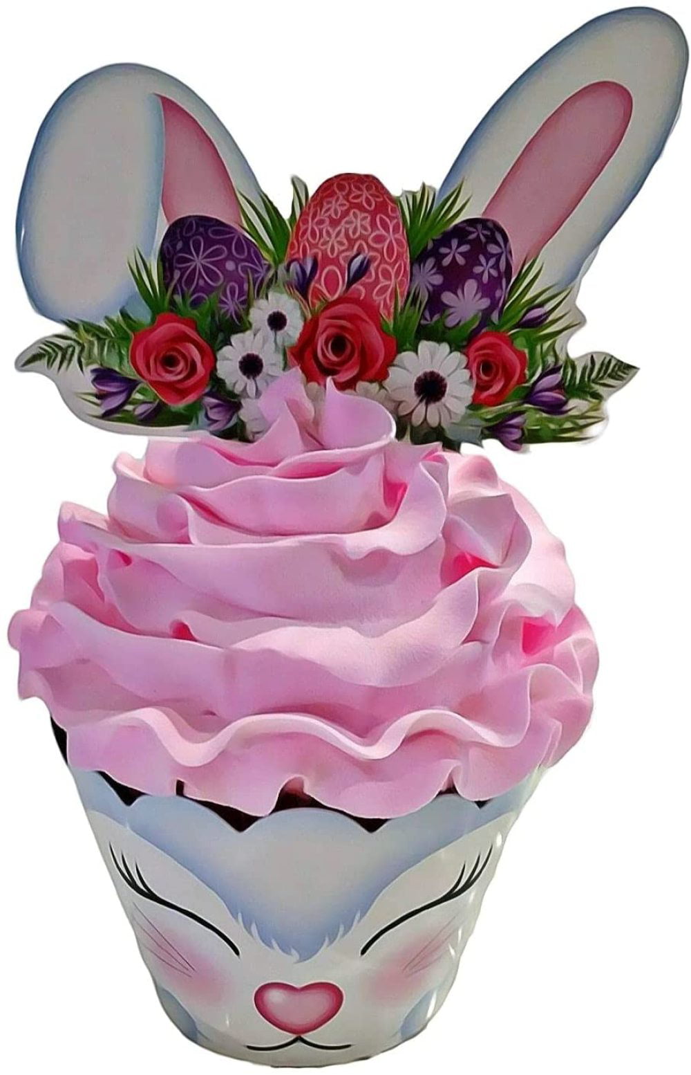 Fake Decoration Pink Set of 3 Dezicakes Cross Cupcakes Fake Cupcakes 