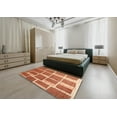 thumbnail image 4 of Ahgly Company Indoor Rectangle Contemporary Orange Red Abstract Area Rugs, 5' x 7', 4 of 6