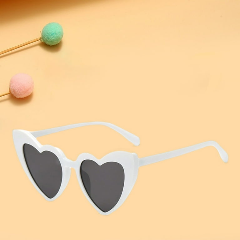 Twinkseal Heart-shaped Sunglasses Vintage Heart Shaped Sunglasses