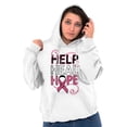 thumbnail image 4 of Help Heal Hope Breast Cancer Aware Hoodie Sweatshirt Women Brisco Brands X, 4 of 6