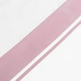 thumbnail image 3 of DNG Creations 4 Piece Two Tone Sheet Set 100% Egyptian Cotton, 800 Threads Count - 8 Inch Deep Pocket ( Solid White/Light Pink - Twin XL ), 3 of 4