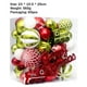 thumbnail image 2 of 65 piezas de adornos para árbol de Navidad, juego de decoración de bolas de Navidad, bola de Navidad roja, verde y blanca, juego de adornos para árbol colgante inastillable, 2 of 6