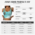 thumbnail image 5 of Pofeuu Tranquil Ocean Canoe Journey Print Sports Bra for Women Sexy Vest Yoga Running Gym Fitness Crop Bras Tops-Medium, 5 of 8