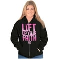 thumbnail image 4 of Faith Blessed Holy Spirit Jesus Zip Up Hoodie Men's Women's Brisco Brands S, 4 of 6