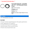 thumbnail image 2 of Front Caliper Repair Kit - Compatible with 1971 - 1992 Oldsmobile Custom Cruiser 1972 1973 1974 1975 1976 1977 1978 1979 1980 1981 1982 1983 1984 1985 1986 1987 1988 1989 1990 1991, 2 of 2