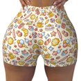 thumbnail image 2 of Lsque Coffee Donuts Pattern High Waisted Biker Shorts for Women-Tummy Control Fitness Athletic Workout Running Yoga Gym Shorts,Moisture-Wicking-XX-Large, 2 of 9