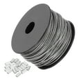 thumbnail image 1 of Uxcell 100 Ft Wire Rope 304 Stainless Steel Cable 3/32inch(1.5mm) Vinyl Coated, Transparent, 1 of 7