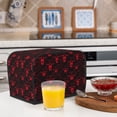 thumbnail image 6 of Vsdgher Red Skulls 2 2 Slice Toaster Cover, Appliance Covers Toaster Cover Fits for Most Standard 2 slice Toasters, 6 of 7