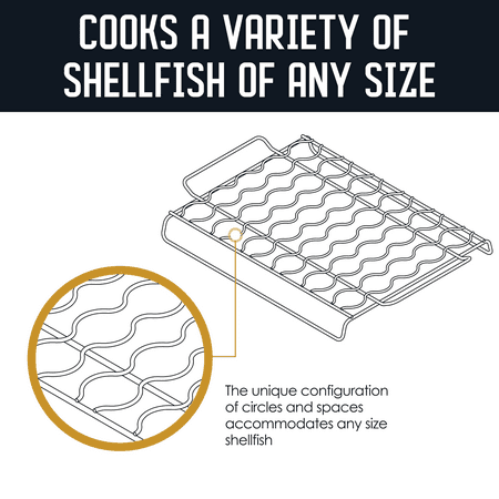 Steven Raichlen Stainless Seafood Rack, Silver