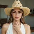 thumbnail image 2 of Cool and Comfortable Straw Hat Fashionable Unisex Hat Stylish Straw Sun Hat, 2 of 7